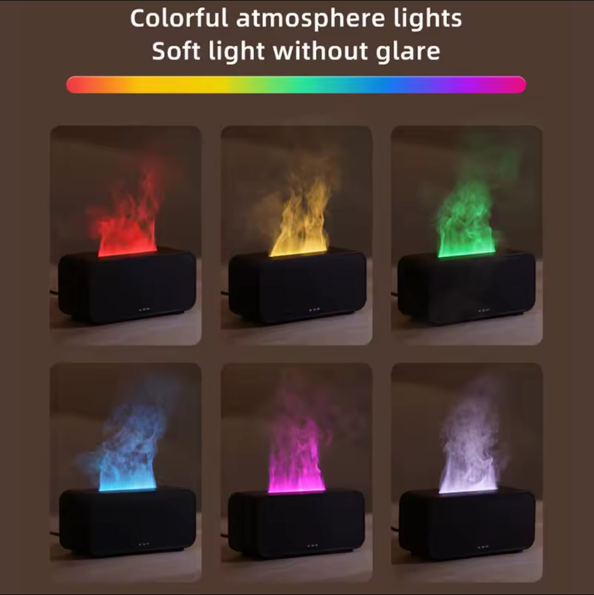 LED Flame Aroma Diffuser & Humidifier
